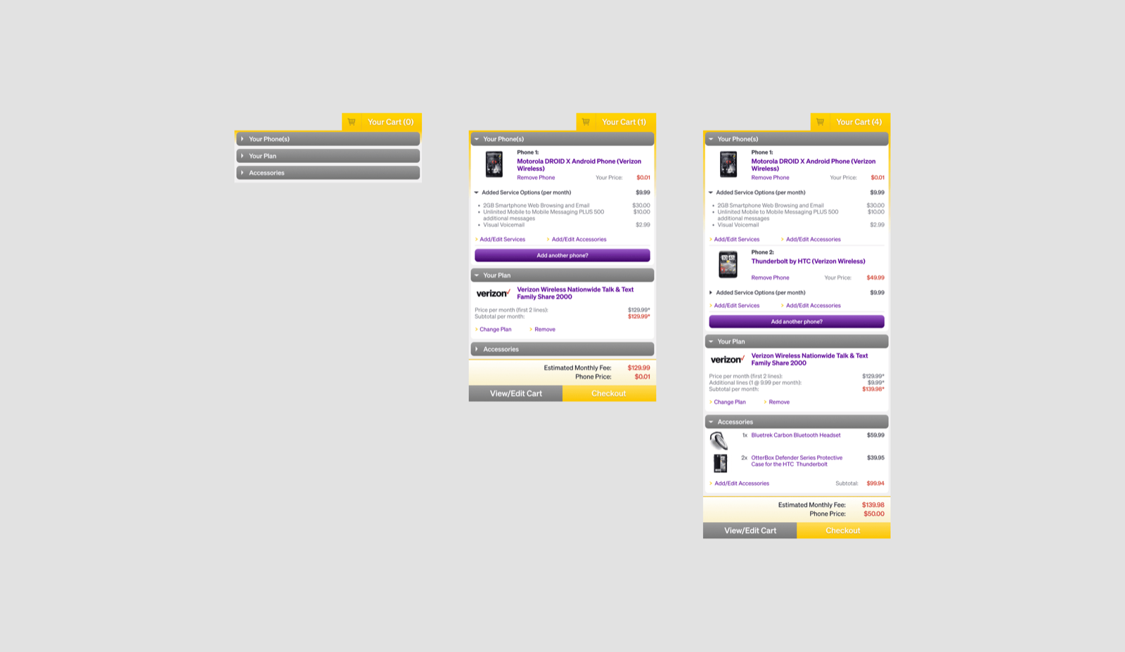 The comparison detail — devices side by side, specs and pricing legible.